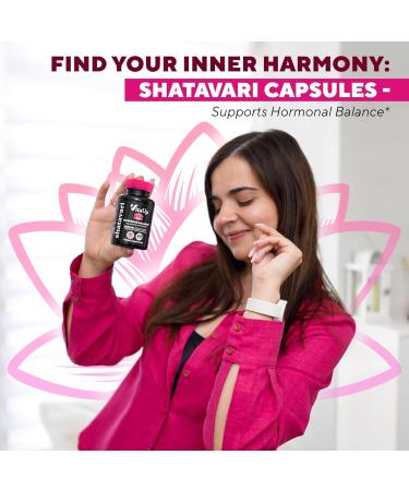 VitaUp Shatavari Capsules for Women 1200mg - USA Made Shatavari Root Supplement for Normal Hormonal Support Menopause & Menstrual Wellness - 60 Vegan Capsules - Buy Online on GoSupps.com