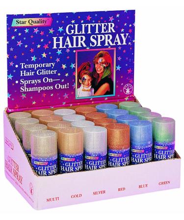 Rubie's Glitter Hairspray Silver 3oz - Unscented Sparkle for Hair - 1 Pack - Buy Online on GoSupps.com