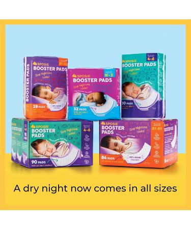 Sposie Overnight Diaper Booster Pads | 96 Insert-Pads | No Adhesive | Disposable Nighttime Protection for Newborns to Size 3 Diapers - Buy Online on GoSupps.com