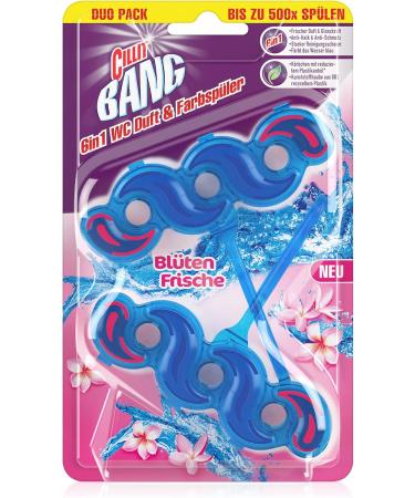 CILLIT BANG Blue Wave WC Flusher - Toilet Cleaner Foam & Flower Fresh Scent | 3 x 2 Pack - Shop Internationally - Buy Online on GoSupps.com