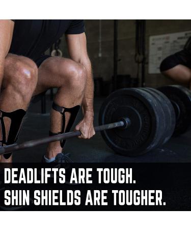 Ultimate Workout Protection: Deadlift & Box Jump Shin Guards - Pair of 2 | CrossFit, Weightlifting, Powerlifting | Smart Shin Shields for Jumps - 2.5mm Hard Plastic - Buy Online on GoSupps.com