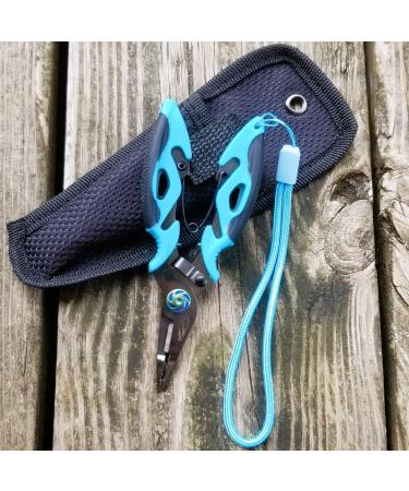 Loud Mouth Bass Fishing Pliers Set - Stainless Steel Titanium Coated Needle Nose, Split Ring, and Hook Remover Tool for Fishermen - Buy Online on GoSupps.com