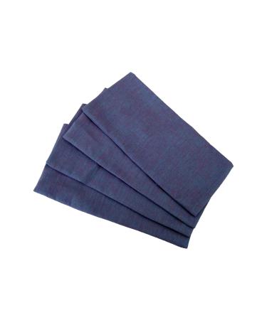 Peacegoods Eye Pillow Cover Pack of (4) Bulk Wholesale - Cotton Washable Fits Most Eye Pillows - Yoga Massage Meditation Aromatherapy Adult Children Made in USA Amethyst