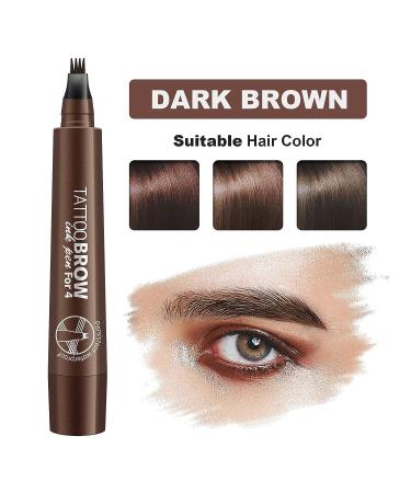 Dark Brown Waterproof Eyebrow Pencil - 24H Stay, Natural Look Makeup Pen - Buy Online on GoSupps.com