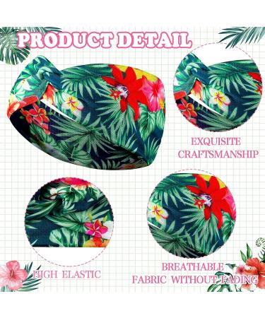 Boho Beach Headbands Set - 20 Pcs Floral Vintage Turban Headbands for Women - Buy Online on GoSupps.com