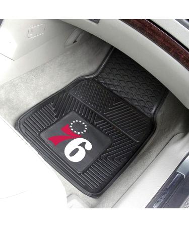 Fanmats 9374 Philadelphia 76ers 2-Piece Car Mat Set - Front Row, Heavy Duty Vinyl, All Weather Protection - Buy Online on GoSupps.com