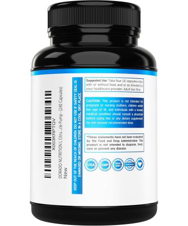 L Citrulline 3000mg Supplement (240 Capsules) Support L Arginine & Nitric Oxide Pills - L-Citrulline For Men & Women - Muscle Recovery & Pump Supplement - 3rd Party Tested Vegan Non-GMO - USA Made 240 Count (Pack of 1) - Buy Online on GoSupps.com