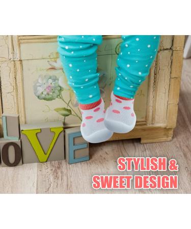 Dookeh Baby Shoes | Soft Sole First Walking Sneakers for Boys and Girls | Toddler Infant Sock Shoes | 2-3 Years | Pink Leopard Print - Buy Online on GoSupps.com