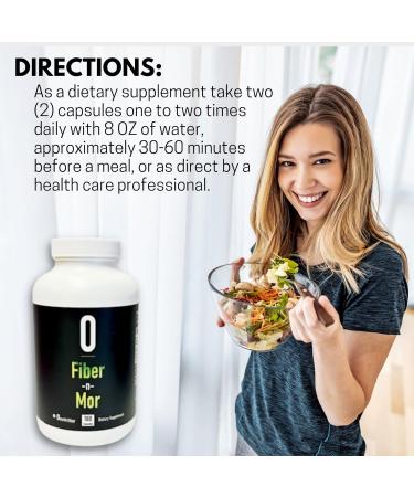 Fiber n Mor Digestive Supplement with Psyllium | Omnitrition 180 Capsules - Buy Online on GoSupps.com