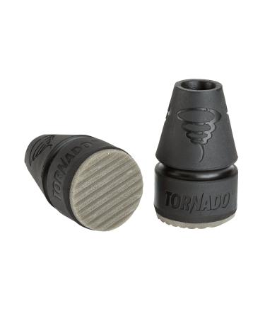 Thomas Fetterman Tornado Rain Cane  Crutch Tips Fits Shafts of 34 to 1 Inch Black Pair - Buy Online on GoSupps.com