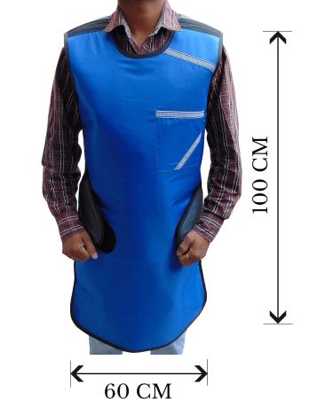 BOSKY Xray Protective Lead Apron with Thyroid Collar | .5mm Lead Equivalency | Radiation Protection Supplies - Buy Online on GoSupps.com