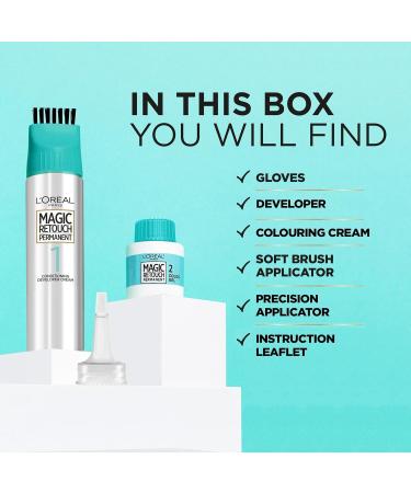 L'Oreal Paris Magic Retouch Permanent Root Concealer Touching Up Grey Hair Dye Light Brown 6 95 g (Pack of 2) MAGIC RETOUCH PERMANENT 6 LIGHT BROWN 95 g (Pack of 2) - Buy Online on GoSupps.com