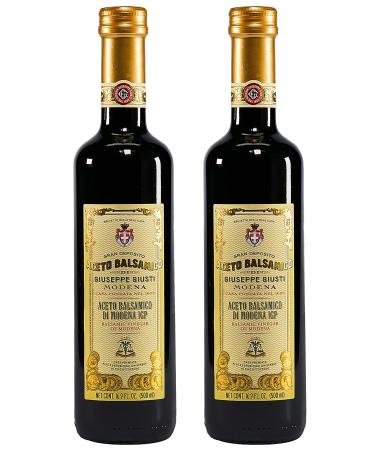 Giuseppe Giusti Premio Italian Balsamic Vinegar of Modena Italy - PGI Certified 16.9 fl oz / 500ml (2 pack) 16.9 Fl Oz (Pack of 2)