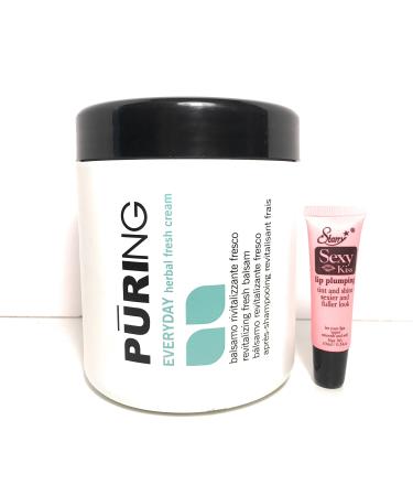 Mx Puring Everyday Herbal Fresh Cream "Revitalizing Fresh Balsam" 33.8 Oz "Free Starry Sexy Kiss Lip Plumping 10 Ml"