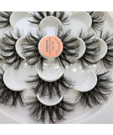 DAODER 8D 25mm Mink Lashes - Fluffy Long False Eyelashes for Dramatic Eyes - 7 Pairs Pack - Buy Online on GoSupps.com