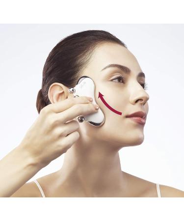 ReFa CAXA M1 Facial Contouring Tool | Reduces Wrinkles, Firms Skin, & Smooths Lines | Face Roller for Tightening and Toning | Pearl Red - Buy Online on GoSupps.com