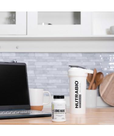 NutraBio Lions Mane Supplement Capsules- Organic Lion's Mane Mushroom Powder (500mg)- Focus Memory Immunity - 60 Vegetable Capsules 60 Count (Pack of 1) - Buy Online on GoSupps.com