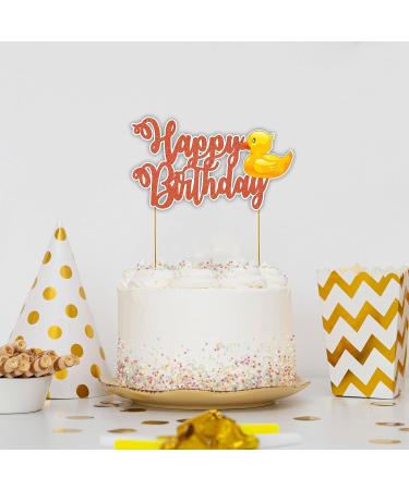 Seyal Cartoon Duck Happy Birthday Cake Topper - Buy Online on GoSupps.com