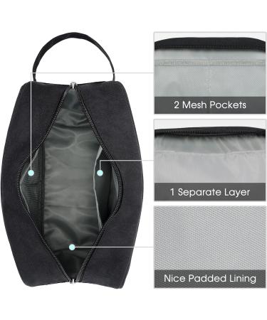 Travel Toiletry Wash Bag for Men and Women Traveling Dopp Kit Shaving Bag for Toiletries Accessories (Black) A-black - Buy Online on GoSupps.com