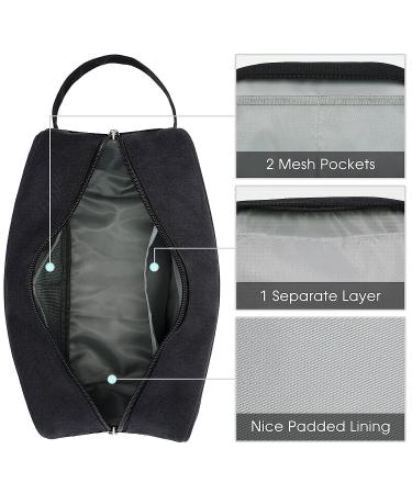 Narwey Travel Toiletry Bag for Men and Women Traveling Dopp Kit Shaving Bag for Toiletries Accessories (Black) A-Black - Buy Online on GoSupps.com