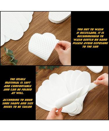 50 Pairs Disposable Shoe Liners - Breathable Thin Insoles for Men & Women | Replaceable Sweat & Outdoor Barefoot Inserts - Buy Online on GoSupps.com
