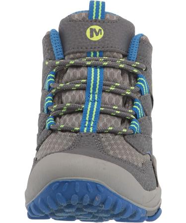 Merrell Chameleon 7 Access Mid WTRPF Hiking Boot Big Kid - Grey/Blue | Sizes 5 | Ages 8-12 - Buy Online on GoSupps.com