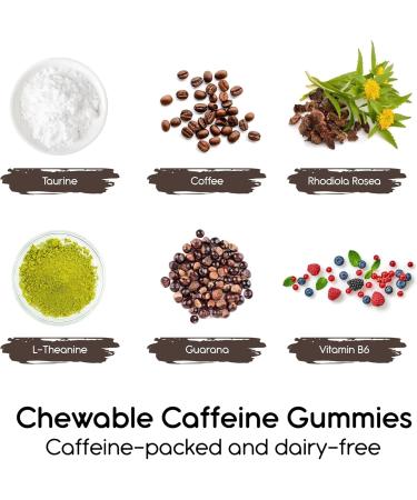 Buy Coffee Gummies - 50mg Caffeine Boost | Energy-Infused with Taurine Guarana & Vitamins - 60 Count - Buy Online on GoSupps.com
