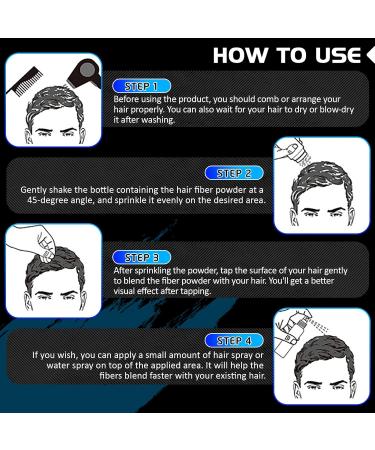  FSLHCY Hair Powder for Thickening Hair 27.5g Hair Concealer Waterproof Hair Loss Mask for Women Men Dark Brown with Nozzle - Buy Online on GoSupps.com