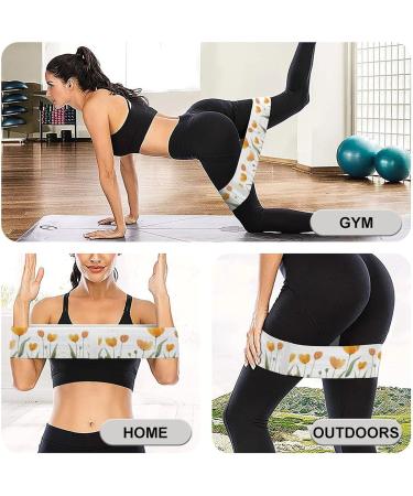 Buy Tulip Printed Resistance Bands - Eco-Friendly Elastic Fitness Bands for Full Body Workouts - Buy Online on GoSupps.com