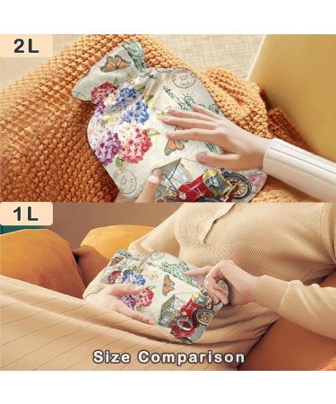 Buy Naanle Butterfly Freedom 1L Heat Bottle Transparent Hot Water Bottle for Pain Relief & Therapy | Ideal for Bed Hand Foot Heat Relief - Buy Online on GoSupps.com