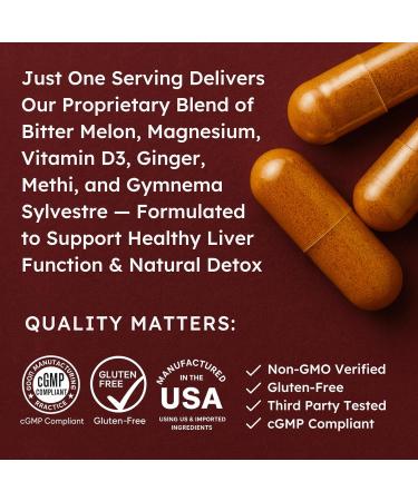 Stomach Bloom Liver Detox & Cleanse | Natural & Herbal Liver Support 60 Ct - Buy Online on GoSupps.com