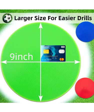 18pcs Vhxorrz Spot Markers - 9 Inch Non Slip Rubber Agility Markers for Football Basketball Training and Exercise Drills - Buy Online on GoSupps.com