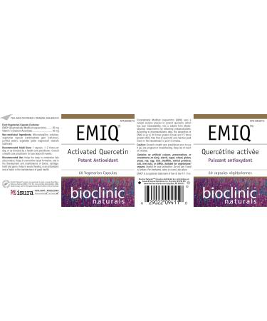 Bioclinic Naturals - EMIQ Activated Quercetin 60 vcaps - Buy Online on GoSupps.com