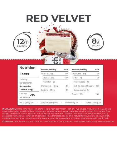 Power Crunch Red Velvet Whey Protein Bars - High Protein Snacks (12 Count) 1.4 Ounce - Buy Online on GoSupps.com