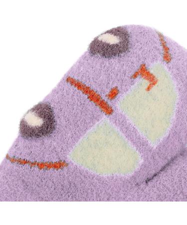 Fox Knitting Full Finger Gloves for Toddler Kids | Winter Thermal Plush Lining | 1-3 Yrs | Car/Purple - Buy Online on GoSupps.com