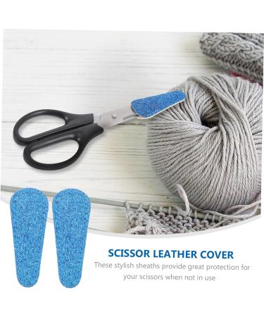 Coophya 2-Part Scissors Set | Leather Protection & Bling Accessories | Scissor Sheaths for Belt & Pocket | Trim Tool Covers 6.4x2.5cm - Blue - Buy Online on GoSupps.com