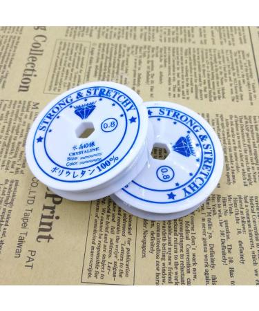 Amaney 0.8mm White Elastic Bracelet String for Jewelry Making - Buy Online on GoSupps.com
