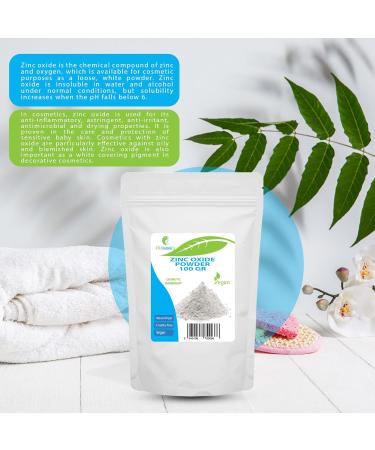Euro Trade Center Zinc oxide powder zinc oxide powder 100 gr Cosmetic ingredient high purity material nonnano 100 g 1er Pack - Buy Online on GoSupps.com