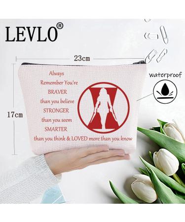 LEVLO Movie Cosmetic Bag - Widow Fans Makeup Bag | Stylish & Functional Travel Organizer for Makeup - Buy Online on GoSupps.com