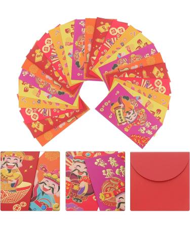 ABOOFAN 24pcs God of Wealth Red Envelope Bag Rabbit Year Envelope Chinese New Year Red Envelope Lucky Money Envelopes Bunny Red Envelopes See Spring Bao Paper Zodiac Bag Chinese Style - Buy Online on GoSupps.com
