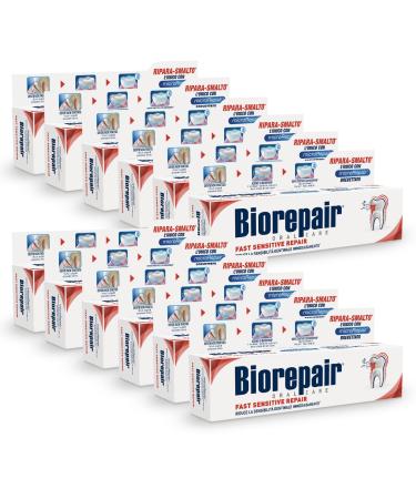 BioraPair almost sensitive repair toothpaste 12 packs of 60 ml reduces the sensitivity of the teeth and relieves pain of sensitive teeth in 30 seconds protects and repairs nail polish 12 confezioni da 60 ml