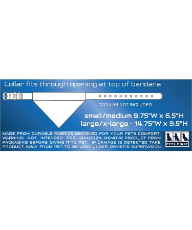 Kansas City Chiefs NFL Reversible Dog Bandana - Small/Medium | Premium Embroidery Team Logo | Officially Licensed NFL Pet Gear - Buy Online on GoSupps.com