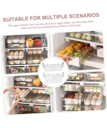 OSALADI 1 Set Food Container Fridge Shelf Holder Stable Egg Organizer Egg Tray Refrigerator Supplies Drawer - Buy Online on GoSupps.com