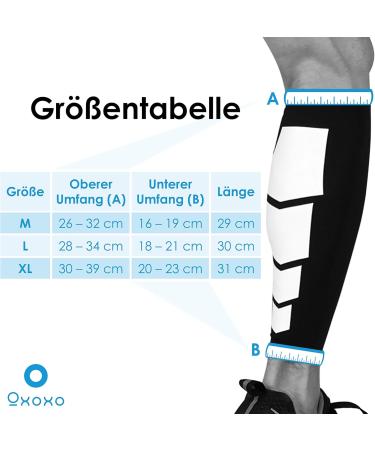 Oxoxo Calf Sleeves | Slip-Resistant Shin Guard Holder & Support | Compression & Protection for Calves | 1 Pair (2 Pieces) - Shop Internationally - Buy Online on GoSupps.com