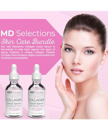 Collagen Facial Serum Tighten Firm & Smooth with Collagen Peptide & Green Tea Advanced Collagen Repair Anti Aging Facial Formula 1 Oz MD Selections Collagen Facial Serum (Pack of 1) - Buy Online on GoSupps.com
