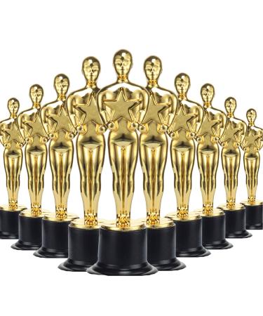 Nasidear 36 Pack Gold Award Trophies Party Favors,Gold Oscar Trophy for Award Ceremony,Theme Party,Birthday Party,Movie Night,Classroom Prize,Office Competition,for Boys Girls Teens and Adults