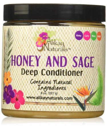 Alikay Naturals Honey and Sage Deep Conditioner Natural Honey  Babassu and Sage 8 Ounce