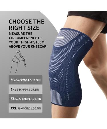 Proiron Knee Brace for Men & Women Orthopedic Knee Support Sleeves for Sports Running & Volleyball - Blue Basic Support - Buy Online on GoSupps.com