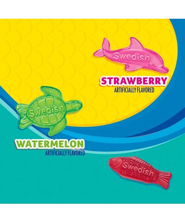 Swedish Fish & Friends Soft Chewy Candy 3.59oz (12 Pack) - Mixed Fruit Assortment - Buy Online on GoSupps.com