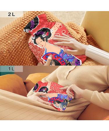 Ladies Hot Water Bottle with Cover - 1L Small BPA Free Bag for Pain Relief Headaches & Neck Issues - Buy Online on GoSupps.com